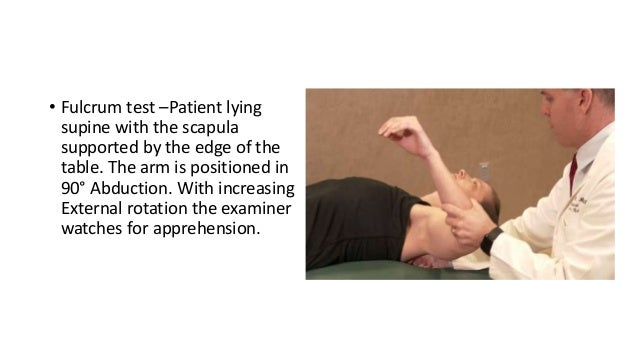 Shoulder examination