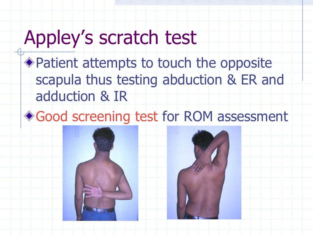 Shoulder examination