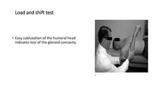 Shoulder instability pathology and evaluation ( clinical and imaging | PPTX