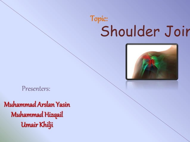 Shoulder joint (Biomechanics, Anatomy, Kinesiology)by Muhammad Arslan ...