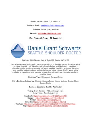 Seattle Shoulder Surgeon Specializing in Rotator Cuff Tears | PDF
