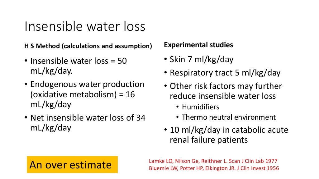Should Holliday Segar formula be challenged