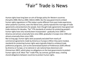 Should human rights be considered before giving preferential trading ...