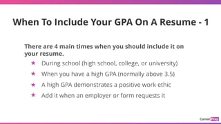 Should I Add My GPA On My Resume - Should I Add My GPA On My Resume 4 320 