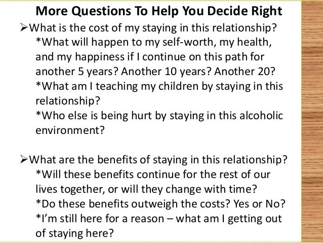 Should i leave my alcoholic husband Should i leave my alcoholic husband