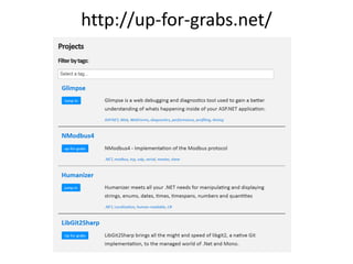 Shouldly
• Make your tests more readable.
• Fail faster with excellent error messages.
• Bonus: Async, Multi-conditions.
• Free Open Source Software.
 