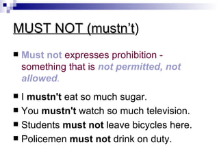 Should must have to | PPT