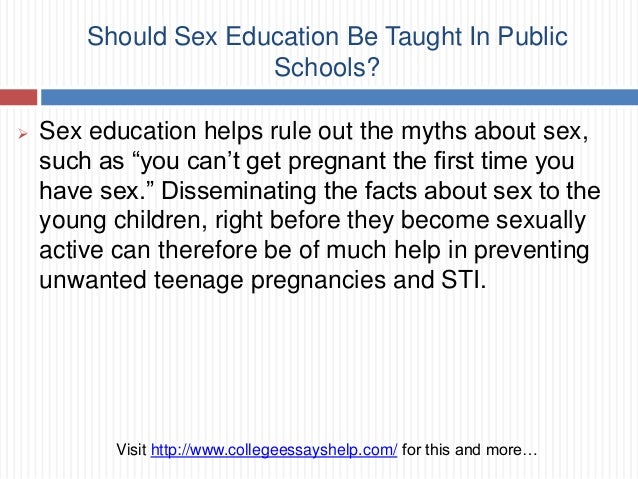 Why Sex Education Should Be Taught In Schools Essays Medlpracticeinsr