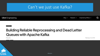 @jeppec
Can’t we just use Kafka?
 