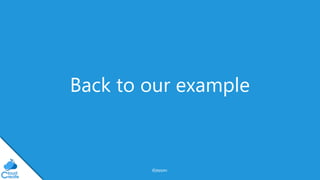 @jeppec
Back to our example
 