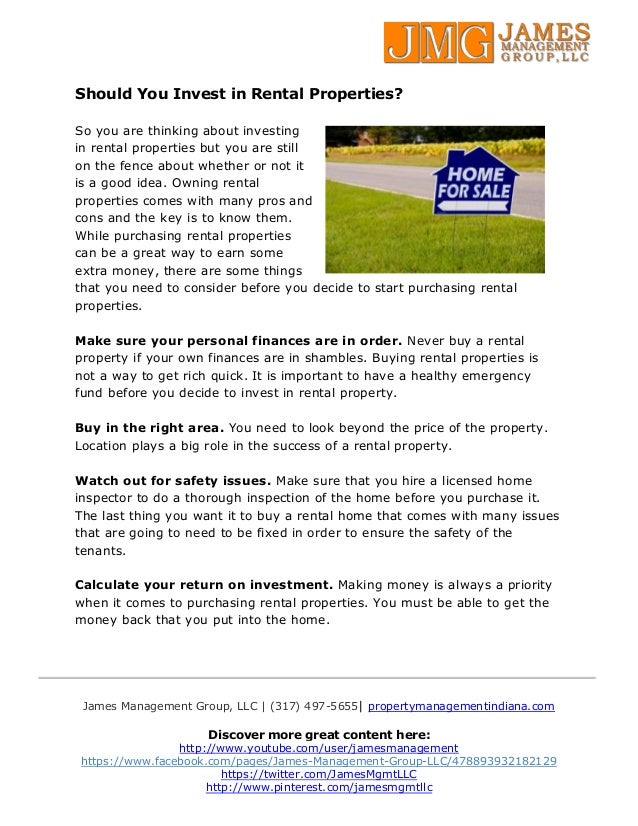 Should You Invest in Rental Properties?