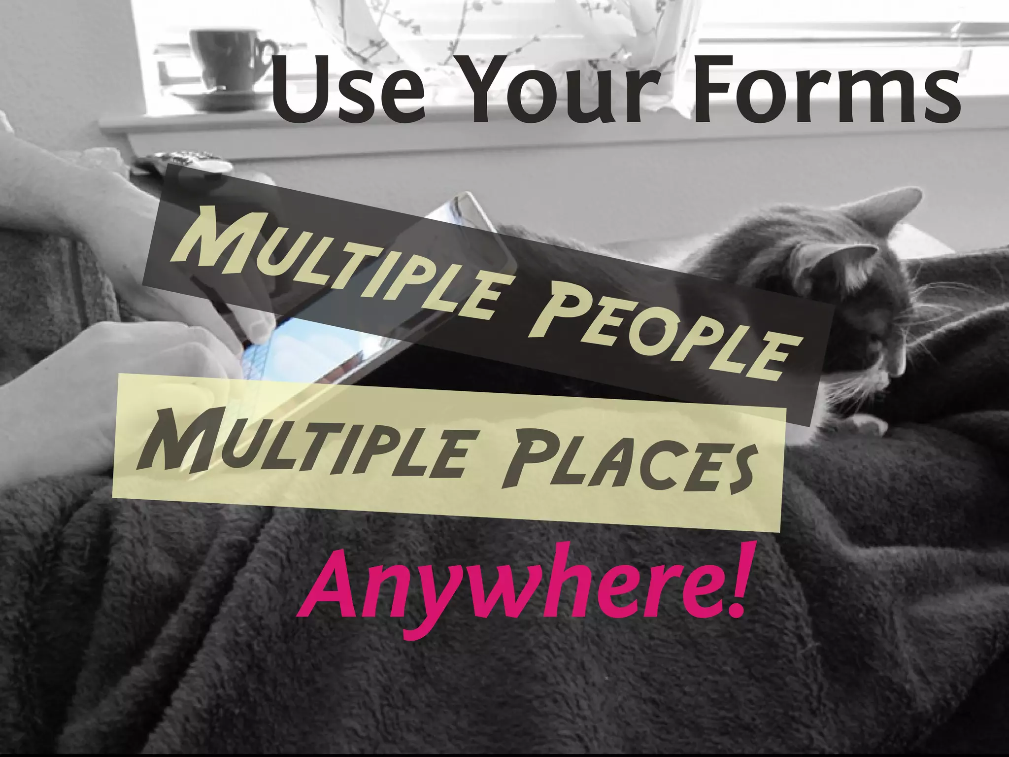 Use Your Forms
 M lti
 . u
      ple P
            eople
M ip
. ult le Pl
            aces
    Anywhere!
 