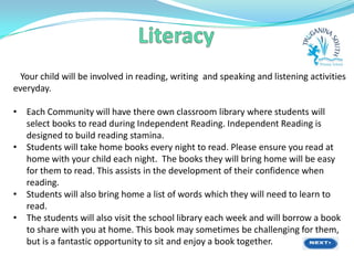 Reading Infromation Evening Prep Information Evening | PPSX