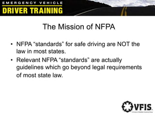 EMERGENCY VEHICLE OPERATIONS FOR AMBULANCE PROFESSIONALS | PPT
