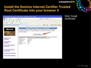 <ul>Configuring your Domino server with a 3 rd  Party SSL Certificate </ul><ul><li>Choosing your 3 rd  Party CA 