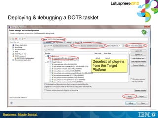 Deploying & debugging a DOTS tasklet




                                 Deselect all plug-ins
                          ...