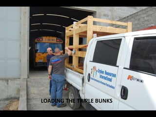 LOADING THE TRIPLE BUNKS