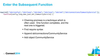 Enter the Subsequent Function

§  Chaining promises is a technique which is
often used. One function completes, and the
n...