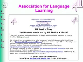 A
- info
B
- ped'g
C
- man
D
- C&P
E
- C
F
- auth
G
- inter
Association for Language
Learning
 