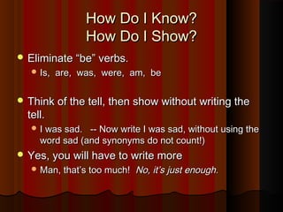 Show and Tell | PPT