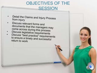 OBJECTIVES OF THE
    SESSION
 