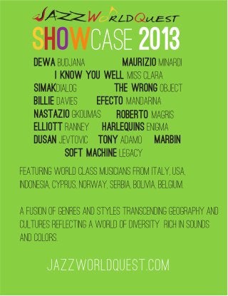 Jazz WorldQuest Showcase 2013