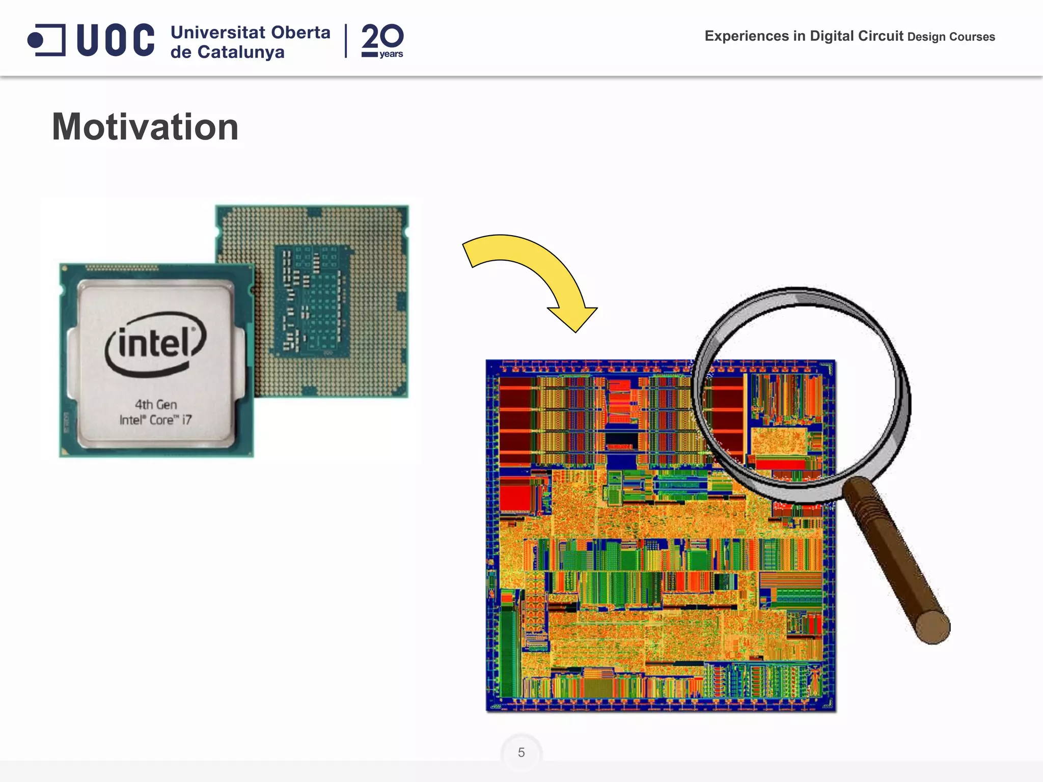 5
Motivation
Experiences in Digital Circuit Design Courses
 