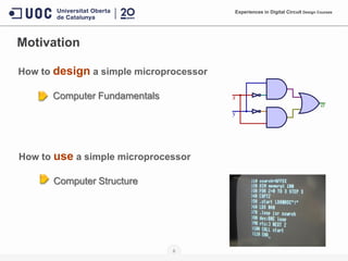 8
Motivation
How to design a simple microprocessor
Computer Fundamentals
How to use a simple microprocessor
Computer Structure
Experiences in Digital Circuit Design Courses
 