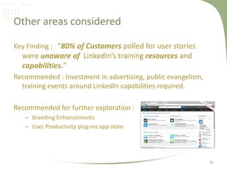 A Business case study on LinkedIn Slide 36