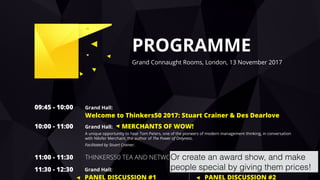 hello@laurenthaug.com © 2017
PROGRAMME
Grand Connaught Rooms, London, 13 November 2017
09:45 - 10:00 Grand Hall:
Welcome t...