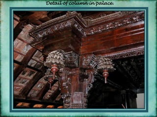 Detail of column in palace.