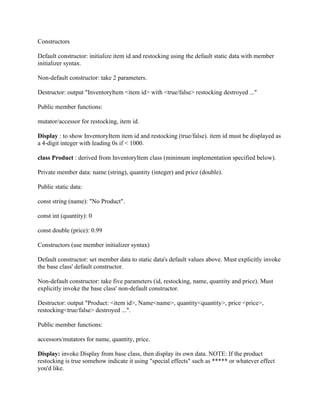 show code and all classes with full implementation for these Program S.pdf image.