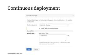 Continuous deployment
@bmihaylov | CNUG 2017
 