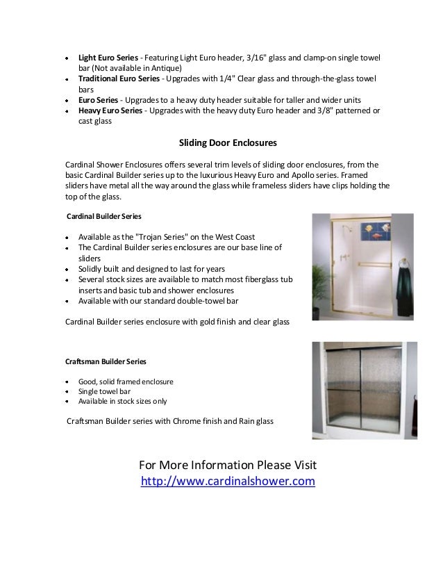 Shower Enclosure Sliding Door