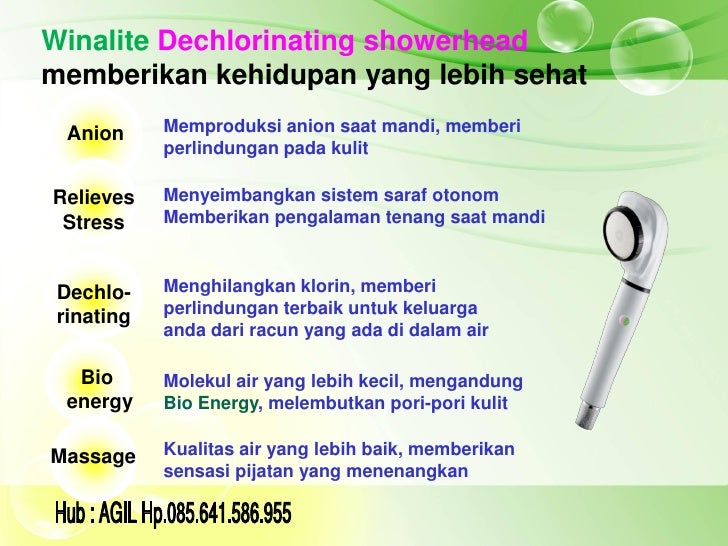 Showerhead Anion from PT.Winalite Indonesia