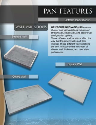 Custom Shower Pan Reference Guide