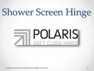 Shower Screen Hinge
http://www.showerscreenhinge.com.au
 
