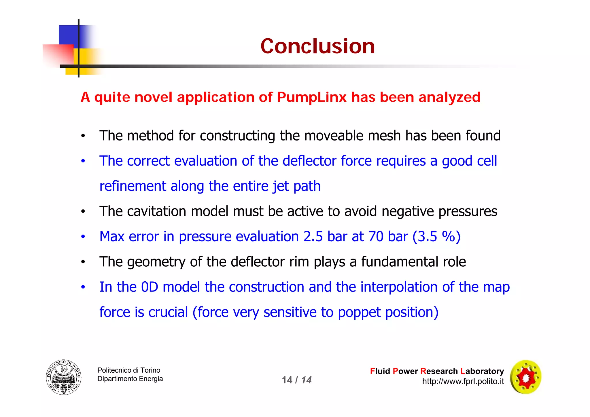 3D Dynamic Simulation of a Flow Force Compensated Pressure Relief Valve ...