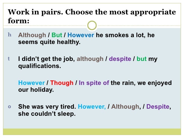 Expressing Contrast Presentation