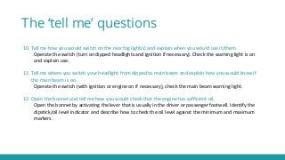 Show Me Tell Me Driving Test Questions Show Me Tell Me Driving Test Questions