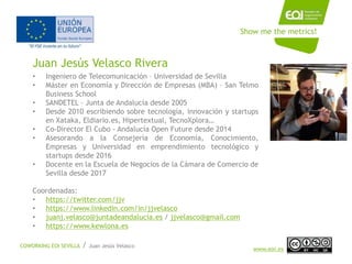 NOMBRE PROGRAMA / Nombre profesor
www.eoi.es
• Ingeniero de Telecomunicación – Universidad de Sevilla
• Máster en Economía...