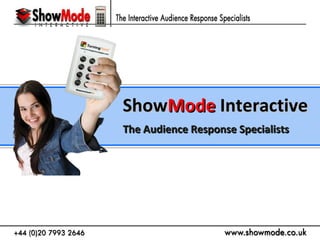Show Mode  Interactive The Audience Response Specialists 