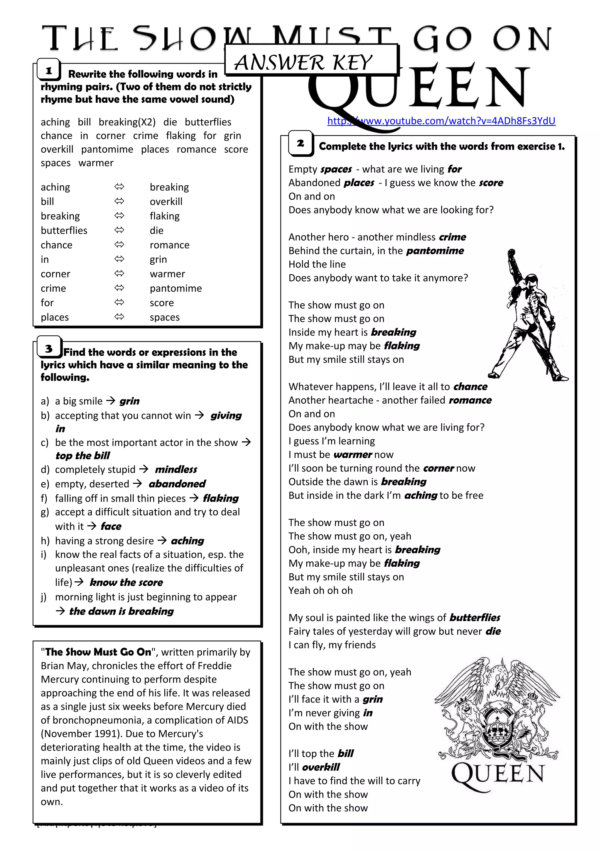 Show must go on | DOC