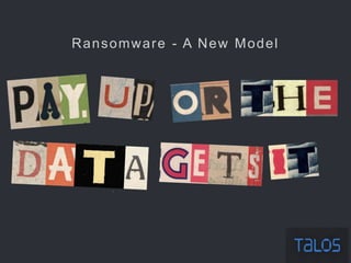 Ransomware - A New Model
 