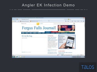 Angler EK Infection Demo
 