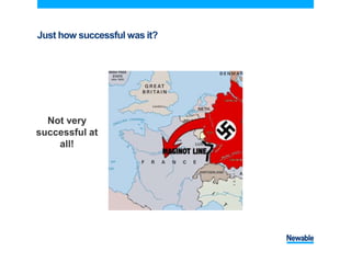Just how successful was it?
Not very
successful at
all!
 