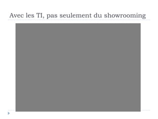Avec les TI, pas seulement du showrooming
 