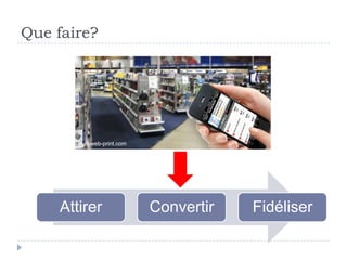 Que faire?




        pub-web-print.com




     Attirer                Convertir   Fidéliser
 