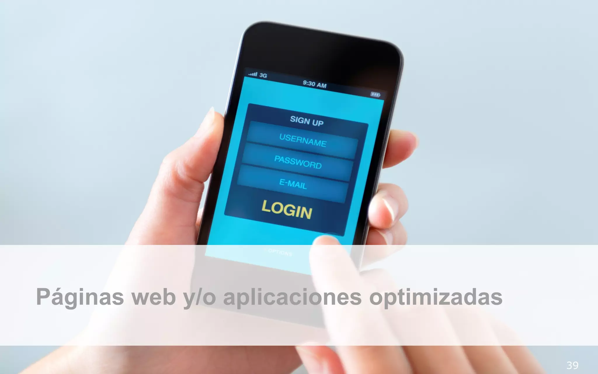 @YahooAdSpain #Mediasenses

Páginas web y/o aplicaciones optimizadas
© 2013 Yahoo. Confidential & Proprietary. Do not share or distribute.

39
39

 
