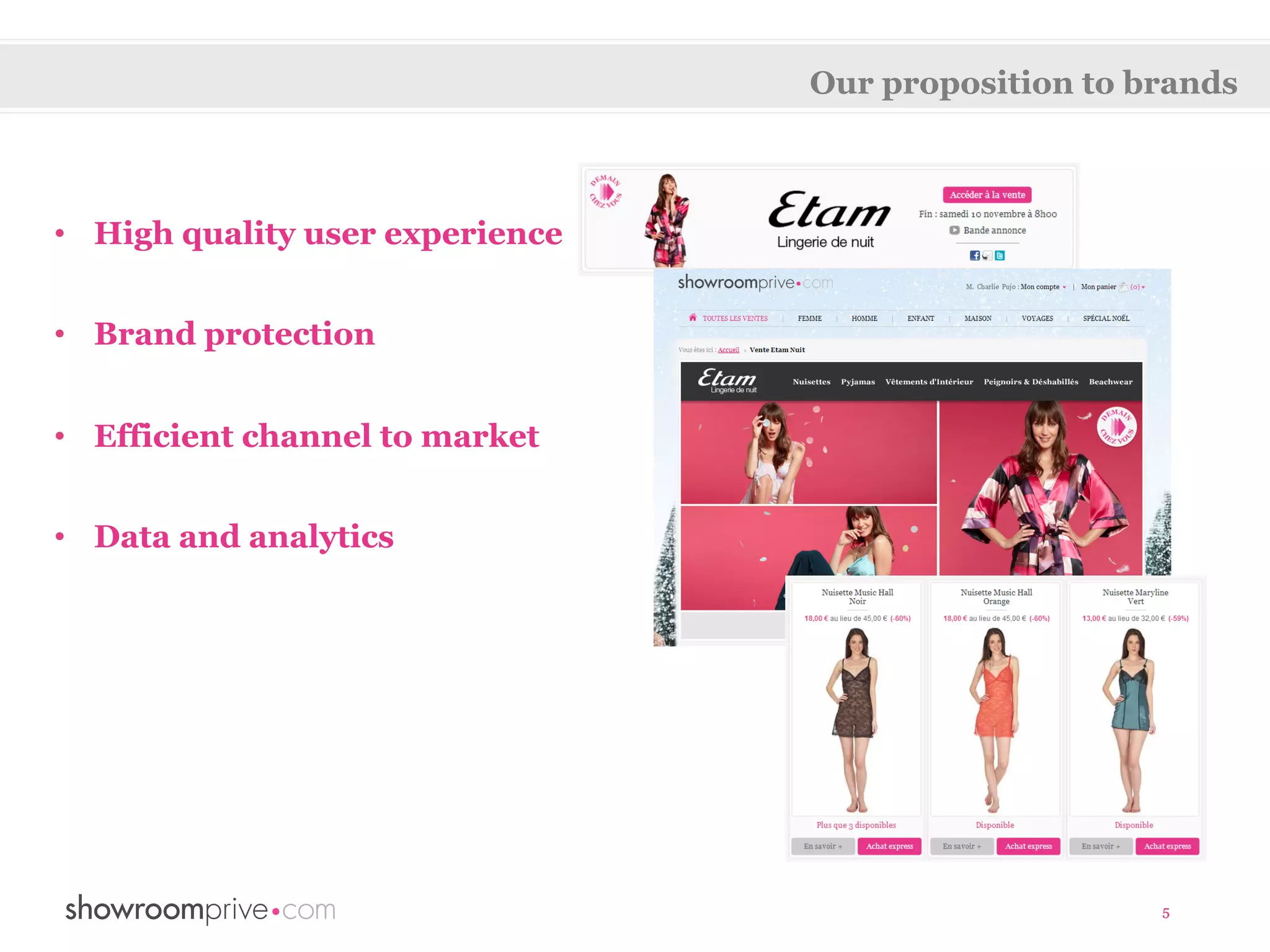 Our proposition to brands



•  High quality user experience


•  Brand protection


•  Efficient channel to market


•  Data and analytics




                                                      5
 